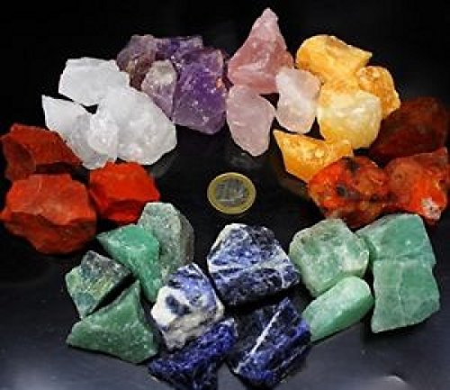 Große Mischung 1 kg Wassersteine Rohsteine