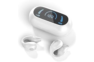 XMENHA Open Ear Sportkopfhörer Luftleitung Knochenschall Kopfhörer kabellos Bluetooth mit Mic wasserdicht Wireless Earbuds mit Ohrbügel bequem für Sport Joggen Laufen Fahren Gym Ohrhörer mit Ohrhaken