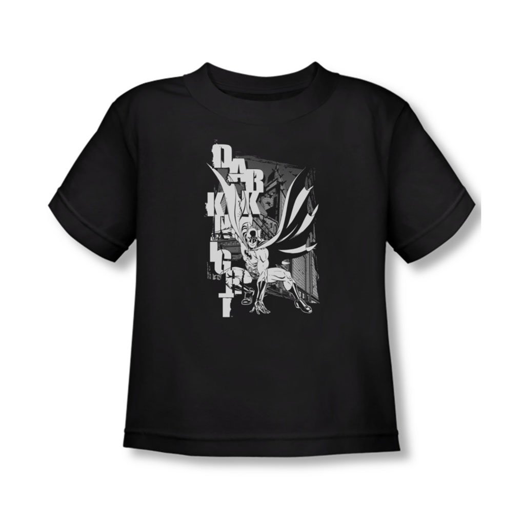 Batman-Vertikale-Letters-Kleinkinder-T-Shirt-in-schwarz-3T-Black