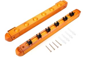 KEENSO Billard Queue Stand, Pool Queue Rack, made of wood, for wall mounting, organizes pool sticks, saves space, for home, bar, office, and collector use