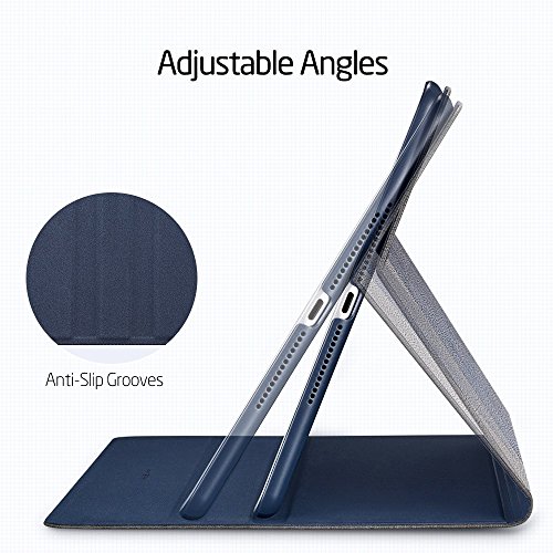 iPad Air 2 Hülle, ESR® Auto aufwachen / Schlaf Funktion und Einstellbarem Blickwinkel Funktion Schutzhülle für iPad Air 2/iPad 6 (Marineblau) - 3