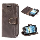 [Magnetischen Verschluss] Das handytasche Samsung Galaxy S3 Mini eingebaute Magnetverschluss Sorgen dafür Ihr Handy und Bankkarte sicher aufbewahrt werden.