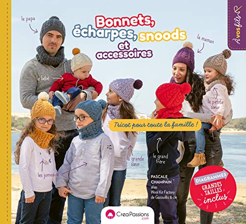 Télécharger Bonnets, écharpes, snoods et accessoires : tricot pour toute la famille Francais PDF
