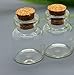 0.5ml Vials Clear Glass Bottles with Corks Miniature Glass Bottle Small Glass Mini Bottles with Cork Top (25pcs)