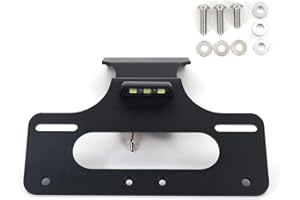 Xitomer Aftermarket Kennzeichenhalter / Heckhalter, passend für Honda 2022 2021 CRF300L/CRF300RALLY/CRF300RX/CRF300RL, mit Kennzeichenbeleuchtung, kompatibel mit Aftermarket-Blinkern.