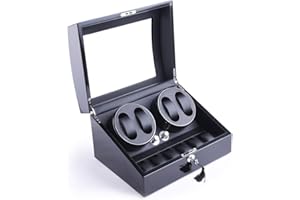 XTELARY Remontoir Automatique pour 8 Montres avec 9 Compartiments de Rangement flexibles, Boîte à Montre Remontoir de Montre Mécanique Automatique Classic Watch Winder