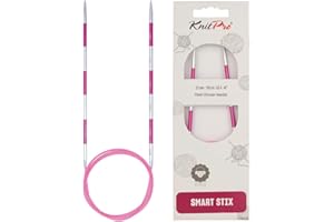 KnitPro Épingles à tricoter circulaires Rose 100 cm x 3,5 mm