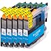 Produktbild 5 XL Druckerpatronen kompatibel zu LC-223C LC223C LC 223 C Cyan für DCP-J 4120 DW DCP-J 562 DW MFC-J 1100 Series MFC-J 1140 W MFC-J 1150 DW MFC-J 1170 DW MFC-J 1180 DWT MFC-J 4420 DW MFC-J 4425 DW