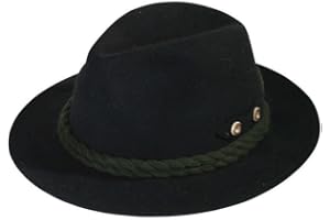 Faustmann Hüte Herren Trachtenhut schwarz 'Hirschhorn', schwarz,