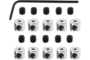 UEAVOID 10 Stück Pin Keeper Pin Rücken Anstecker Verschluss mit Schraubenschlüssel für Schmuck Brosche Namensschild (6 x 5 mm)