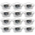 Replacement Shelf Support Fits IKEA PAX BILLY KOMPLEMENT Compatible with Bracket Wardrobe Holder Shelves (White, Pack of 12)