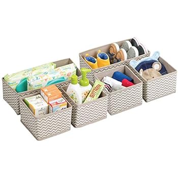 Amazon.de: mDesign Aufbewahrungsboxen aus Stoff im 6er Set – Stoffbox