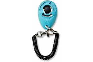 Monkimau Klicker Hund Katze - Training für Hunde und Katzen Hundetraining (hellblau)