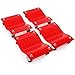 Produktbild 4 - Red 12 Tire Premium Skates Wheel Car Dolly Ball Bearings Skate Makes Moving A Car Easy Furniture Movers by Red Hound Auto