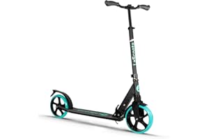 Lascoota Trottinette Freestyle pour Adultes et Adolescents et pour Les Jeunes de 12 Ans - Trottinette Adulte Pliable légère avec Grandes Roues - City Scooter à Hauteur Ajustable
