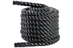 TnP Distribution Heavy Duty Dacron 50mm Thick / 15m / 20.5KG Black Adult Jump Rope