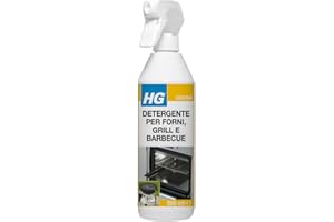 HG Detergente per Forni, Grill e Barbecue, Rimuove Velocemente Cibo Grasso e Bruciato da Cucina e Spazi Esterni (500 ml) - 138050108