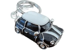 Shilipu Mini Car Model Keychain - Cute Colorful Creative Pendant Metal Key Ring Charm Accessories for Men, Women, Boys, Girls - Purse Bag Gifts