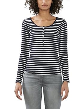 edc by ESPRIT Damen Langarmshirt 027cc1k022