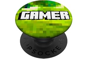 BOREDKOALAS GAMING PHONE CASE GIFTS Gamer Pixelated Background Gaming Video Game Player Gift PopSockets mit austauschbarem PopGrip