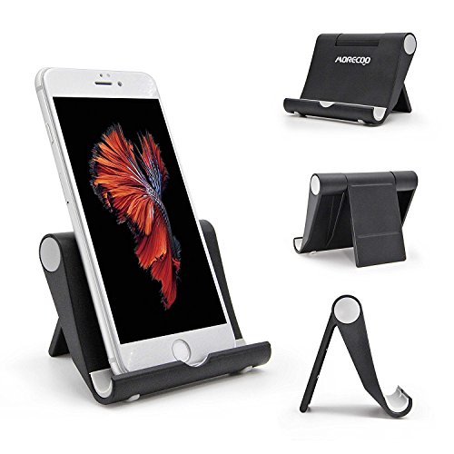MORECOO 270°Multi-Winkel Ständer Tablet Tisch Handy Halterung, Schwarz - 4