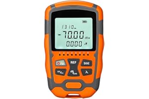 POFET Glasfaserkabeltester Tragbarer Glasfaser-Leistungsmesser FC/SC/ST Universeller Schnittstellen-Fasertester Eingebauter visueller 2-MW-Fehlerorter (OPM&VFL)