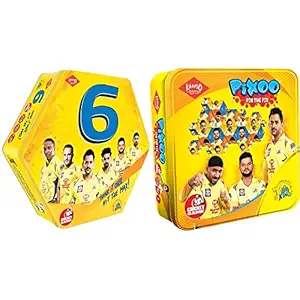 Kaadoo 6-CSK-Cricket boardgame and Pixoo-CSK-Cricketer Puzzle Game