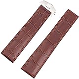 20 mm Uhrenarmband echt Leder Passform Tag Armbanduhr Heuer Faltschließe Carrera braun