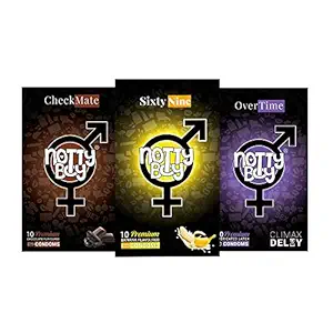 NOTTY BOY Sweet Chocolate, Ultra Thin Banana Flavoured And Over Time Condoms For Men And Women ? 30 Count