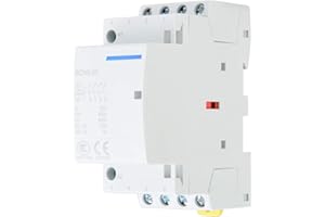 ‎YWBL-WH YWBL-WH AC- Leistungsschütz, 4P 20A 2NO 2NC 24V 220V / 230V AC-Schütz für den Haushalt, DIN-Schienenmontage(220V/230V)