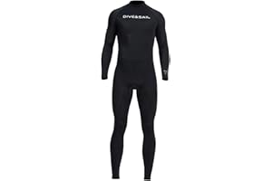 LOVIVER Traje de Neopreno Súper Elástico para Hombres Y Mujeres, Traje de Buceo de Una Pieza de Cuerpo Completo con Cremallera en La Espalda, para Esnórquel,