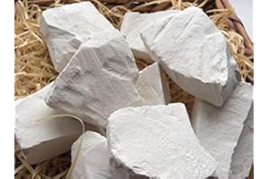 UCLAYS NOUVEAUX morceaux de craie comestible OSKOL (touffes) naturel pour manger (manger), 1 lb (450 g)