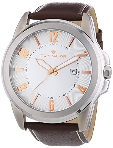 TOM TAILOR Herren-Armbanduhr XL Analog Quarz Leder 5413402 TOM TAILOR Herren-Armbanduhr XL Analog Quarz Leder 5413402