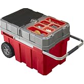 Keter 15317191709 S&uuml;rg&uuml;l&uuml; Kapalıklı Takım &Ccedil;antası, Kırmızı