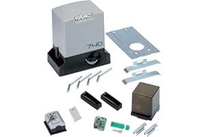 Faac Delta 2 Kit Automazione Per Cancelli Scorrevoli ad uso Residenziale con peso Max 500KG con lampeggiatore 230V motore encoder incluso e coppia di fotocellule XP 1056303445