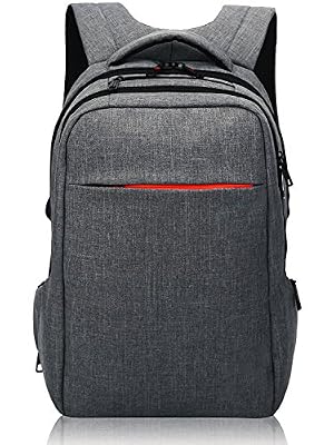 Norsens Antivol Sac à Dos Ordinateur Portable 15.6/14 Pouces Homme Imperméable Sac a Dos PC Portable pour Loisirs/Affaire/Scolaire Gris