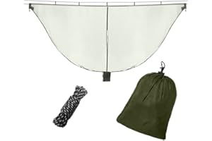 JAWSEU Zanzariera per amaca, ultraleggero portatile per amaca per protezione a 360 gradi, cerniera a doppia faccia, zanzariera per zaino in spalla campeggio escursionismo e avventura