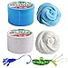 Produktbild Webeauty DIY Schleim Clay Fluffy Floam Slime Scented Stressabbau Kein Borax Kinder Spielzeug Schlamm Baumwolle Schlamm Um Ton Spielzeug Plastilin Geschenke2 STÜCKE (Weiß + Hellblau)
