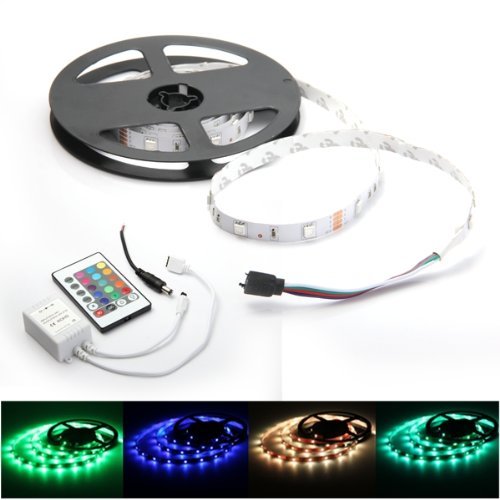 Sonline 2M 60 5050 SMD LED RGB Leiste Strip Band Streif RGB + 24 Taste Remote - 3