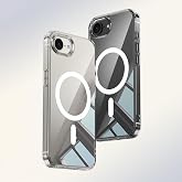 HEARTZ iPhone 16E uyumlu şeffaf ve maGsafe &ouml;zellikli telefon kılıfı !!! (iPhone 16E maGsafe ile uyumlu şeffaf silikon kılıf)