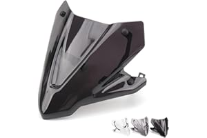 Xerial Acrylic Motorcycle Windscreen, Black - For Honda CB750 Hornet 2023+, Aftermarket New Replacement