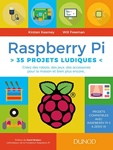 Télécharger Raspberry Pi : 35 projets ludiques - Créez des robots, des jeux, des accessoires pour la maison: Cr PDF