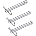TS35010 Stainless Steel Trailer Hitch Pin and Clip for B&W 2" & 2.5" Receiver Trailer Hitches Tow & Stow Replacement Pins-3 Pack