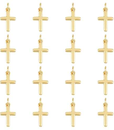 Airssory Lot De 10 Breloques En Forme De Croix En Perles D'eau Douce