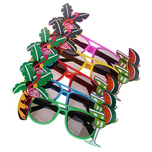 Gazechimp Hawaiische Sonnenbrille Brille Strandparty Kostüm Zufällige Farbe