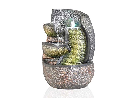 Zimmerbrunnen, Dekobrunnen, LED Farbwechsel + Glaskugel, FoBowl, 10265 - 2