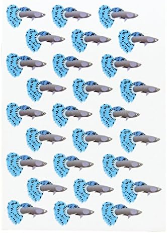 Robert William A6 Tropical Fish Blue Guppy Notebook