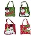 Produktbild SUxian 4 stücke Taschen Tragbare Weihnachtsmann Kinder Süßigkeiten Taschen Handtasche Weihnachtsschmuck