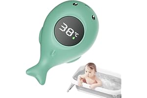 HOEMUDY Baby Bath Water Thermometer, Floating Toy Digital LED Bathtub Thermometers, Water Thermometer Baby, Baby Bathtub Thermometer, Bath Thermometer Newborn,Floating Digital LED Bathtub Thermometer (Blue)