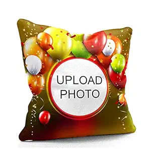 DreamVio Personalized Photo Cushion/Pillow Gifts for Your Loved Ones | Anniversary & Birthday Gifts | Gifts for All Occasions (16x16 inches, Standard Size) Design No 61